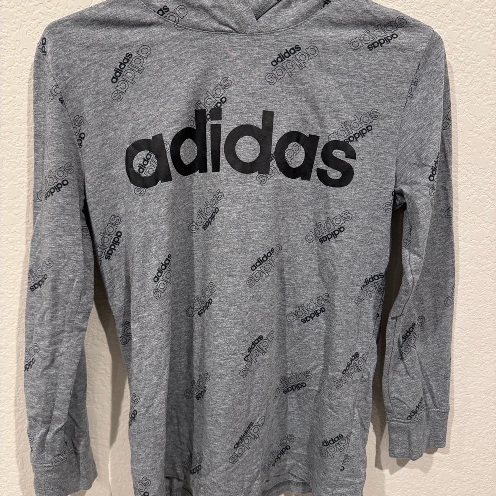 Adidas Heather Gray Hoodie
